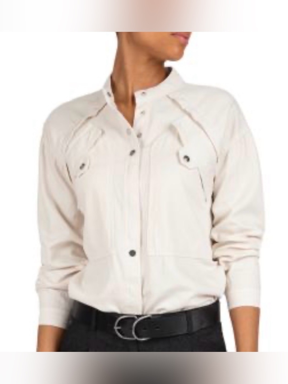 BA&SH Cream Snap Shirt/Jacket